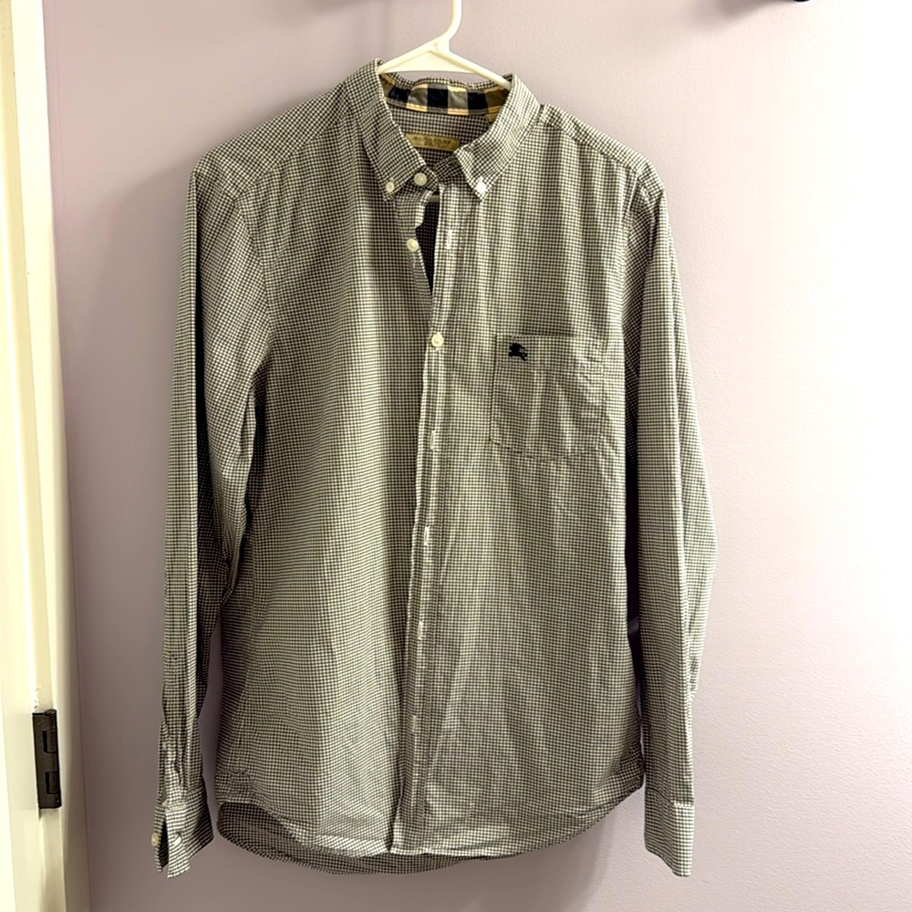 Long sleeved Burberry button down shirt